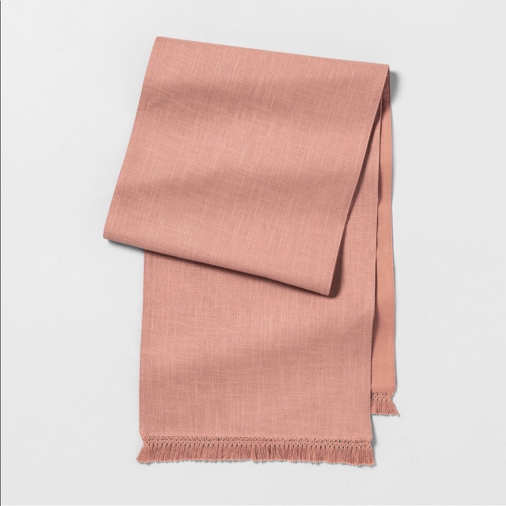 Hearth & Hand Oversized Rose Fringe Runner